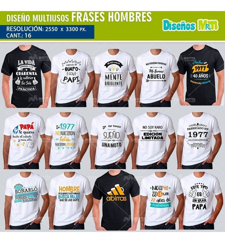 16 Diseños Psd Para Estampar Mensajes Divertidos Hombres 