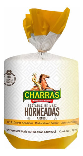 Charras Tostadas De Maíz Horneadas Con Ajonjolí