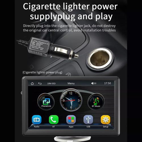 Reprodutor Portátil De P/ Carro Android Auto Carplay