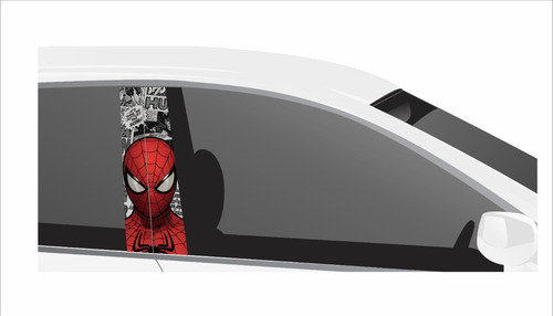 Sticker Forrar Postes Pilar Ventanilla Auto Spiderman 003