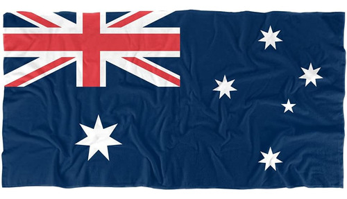 Toalla De Playa Bandera Australiana Licencia Oficial, 3...