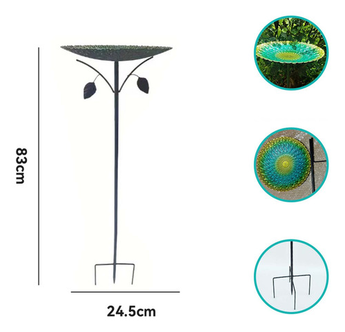 Alimentador De Ramas Para Exteriores H, Baño Para Pájaros, J