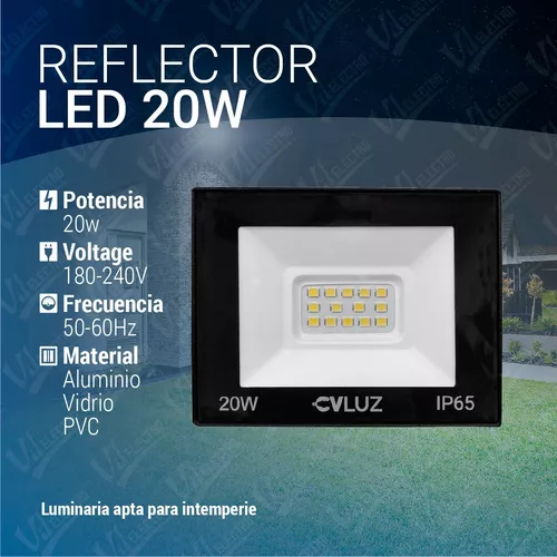 Reflector Led Exterior 20w Multiled Proyector Alta Potencia