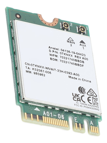Rede De Desktop Wifi De Banda Dupla Com 6 Placas 1650x Ax200
