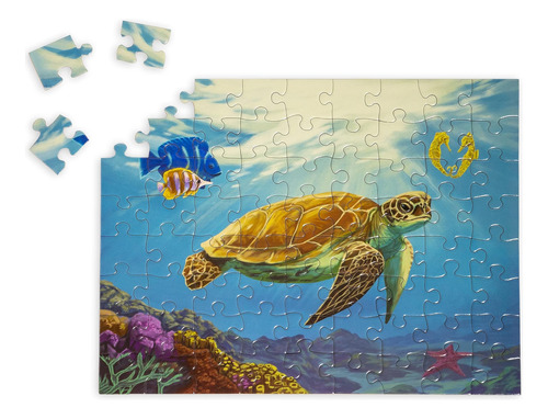 Goodday Puzzles Rompecabezas De 72 Piezas Grandes Aguamarina