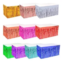 Comprar Cortina Para Bajo Mesa Metalizada Candybar Guirnalda Mantel
