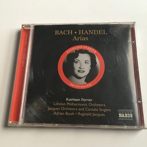 Cd  Bach  Handel   Arias  Kathleen Ferrier    Ed. Alemana