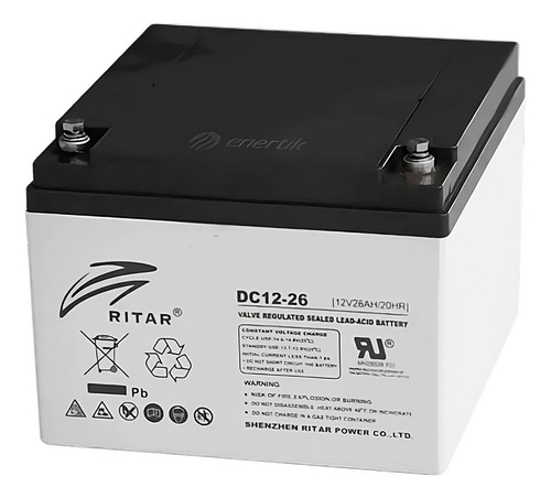 Batería Ciclo Profundo Ritar Agm Gel 12v 26ah Solar Ups