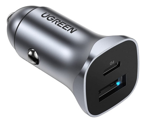 Cargador De Auto Ugreen Usb C Pd Y Qc 3.0 20w Carga Rápida