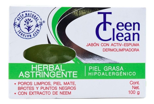 Jabon Herbal Astringente Para Piel Grasa Limpieza Profunda