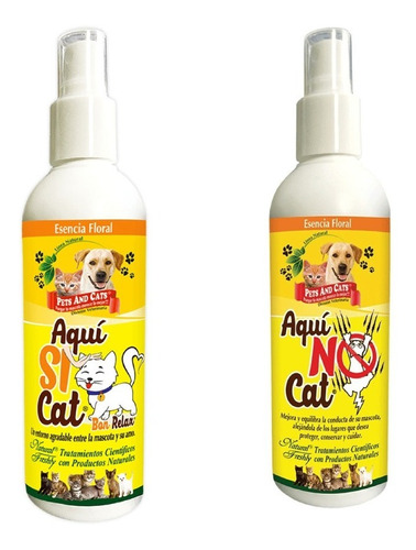 Aqui Si Cat + Aqui No Cat Combo Ideal Adiestramiento X 240ml