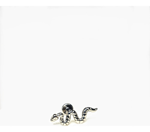 Labret Titanio F136 Snake / Bee. Silver. Importado.