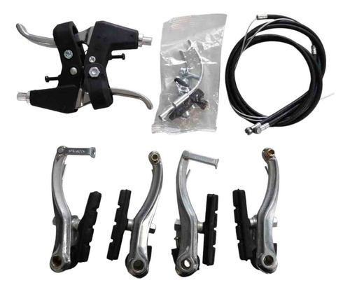 Kit Juego Completo  De Frenos V-brake De Aluminio.