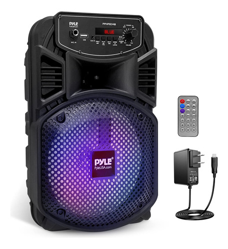 Altavoces Bluetooth 300w Portátil Con Subwoofer 8 Y Luces