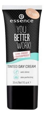 Base de maquillaje Essence you better work tinted day Cream tono 10 light - 30mL 30g