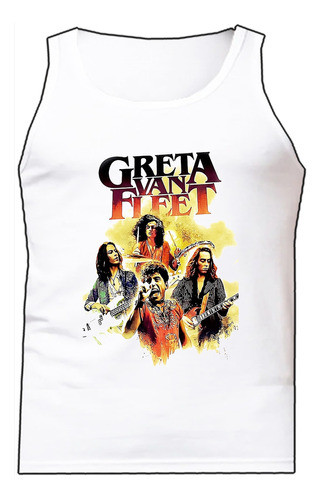 Esqueleto Camisilla Greta Van Fleet Rock Bca Urbanoz