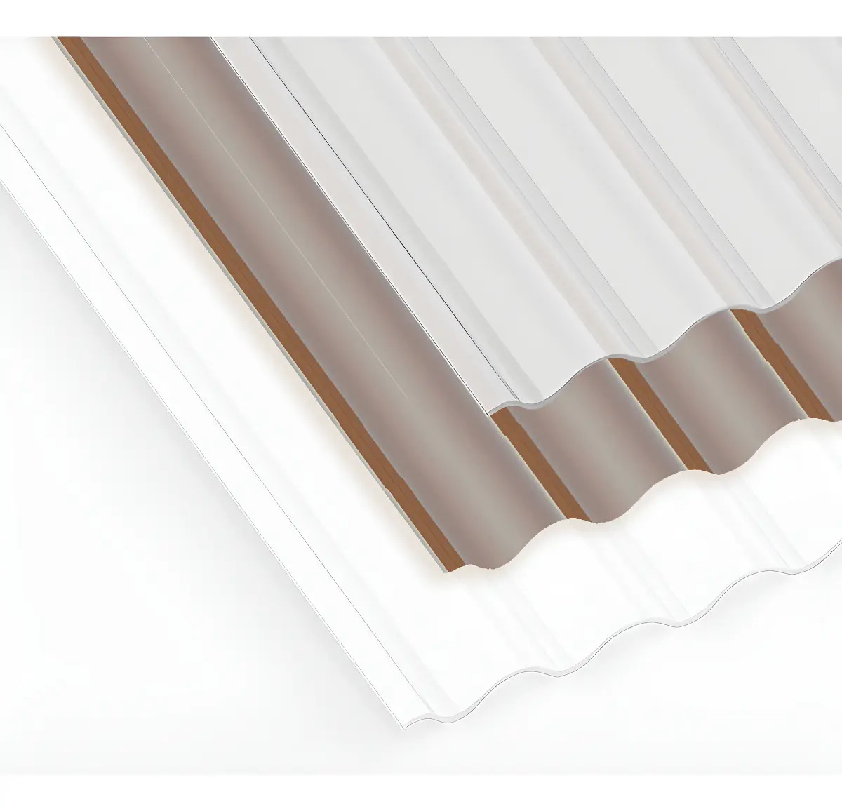 Chapa Policarbonato Sinusoidal 1.2mm 1.5m Opal Blanco - Polistore Argentina