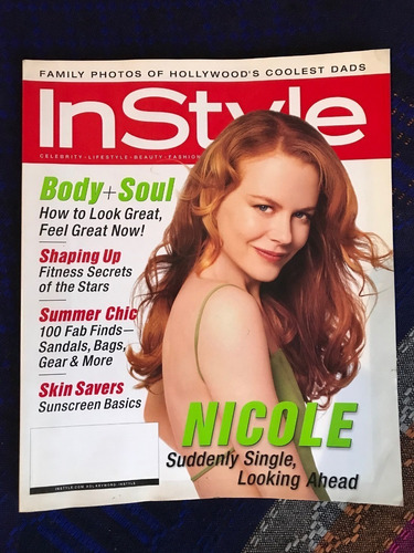 Revista In Style. Eeuu. Tapa Nicole Kidman. De Colección.