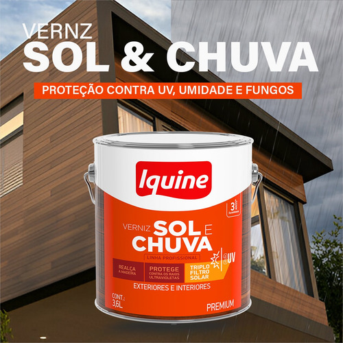 Vernize Sol E Chuva 3,6l Premium Triplo Filtro Solar Iquine