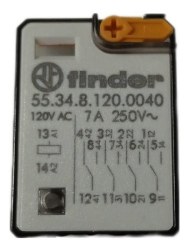 Fider Relevador De Potencia 4pdt 120vac 7a Serie 55, Hembra