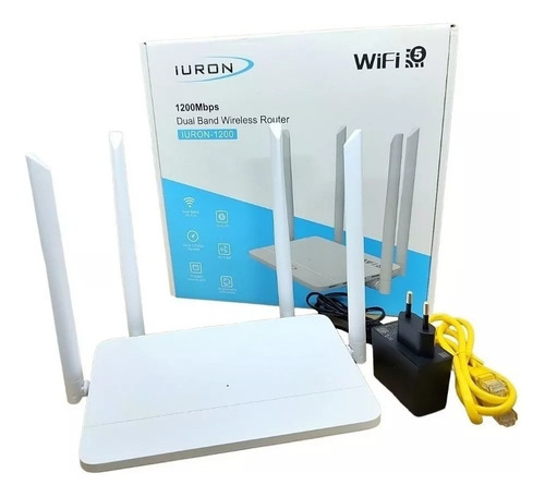 Access Point Roteador Iuron Ac 1200 Dual Band Wifi 5 Gigabit