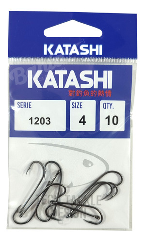 Anzuelo Tech Katashi 1203 N°4 Tipo 92611 Pata Larga Variada