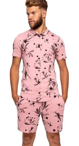 Conjunto masculino estampado store mercado livre