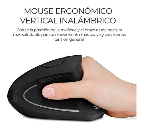Mouse Vertical Inalámbrico Ratón Computadora