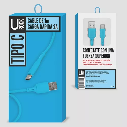 Cable de datos y carga tipo C – USB 2.0