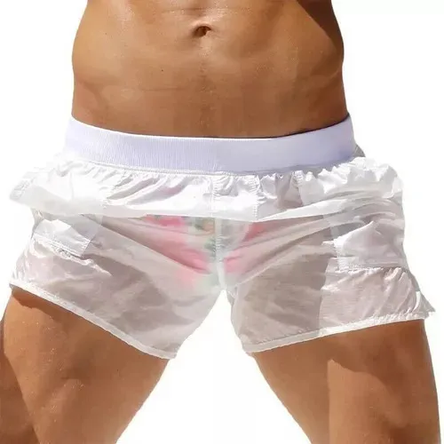 Short online transparente hombre