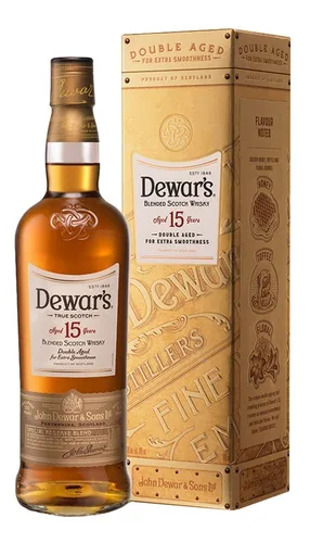 Kit 02 Unidades De Whisky Dewars 15 Anos (750ml)