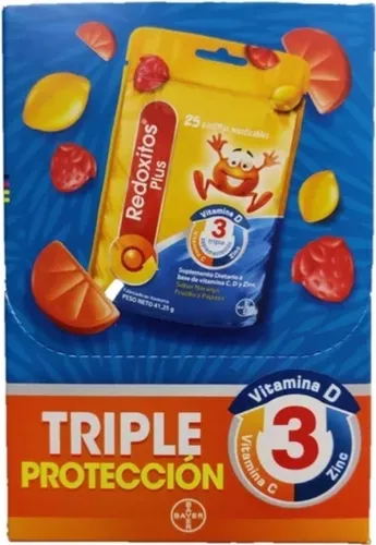 Redoxitos Plus Gomitas Masticables Vitaminas C, D Y Zinc