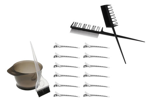 Barber Hair Dye Color Brush Bowl Peine Pinzas Para El