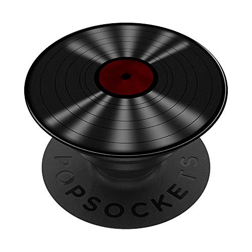 Retro Del Disco De Vinilo Popsockets Diseño Del Arte D...