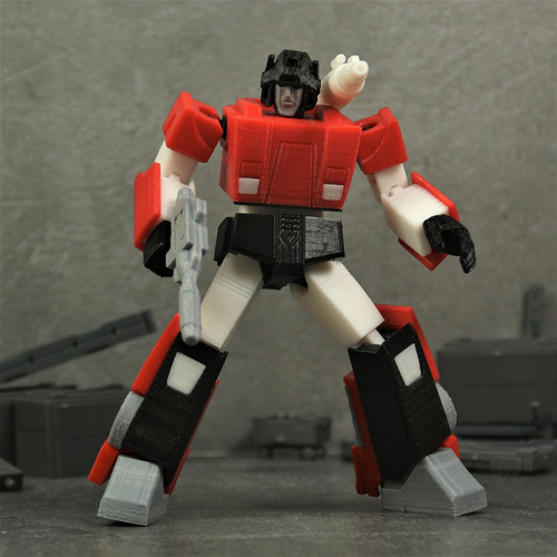 Transformer Sideswipe G1 3d Articulado