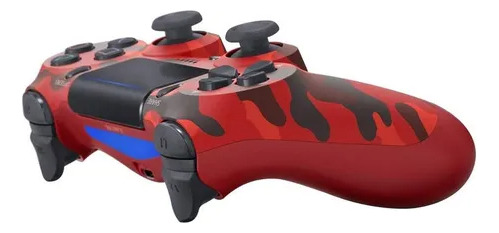 Joystick Para Ps4 Camuflado Rojo Red Juego Batalla Rojo