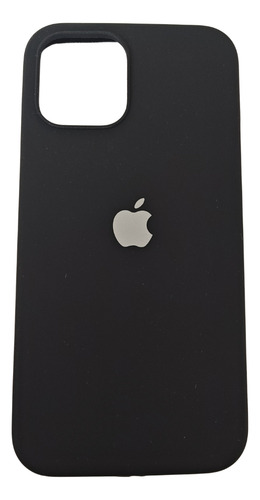 Fundas Silicone Case Para Iphone 12 Pro Max Negro Silicone Case