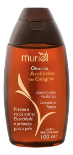 Muriel 03 Óleo Corporal De Amêndoas Com Colágeno 100ml