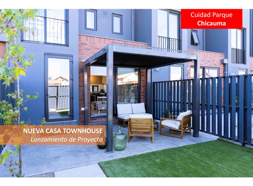 Lanzamiento Nueva! Casa 3d/3b Townhouse, Chicauma, Lampa