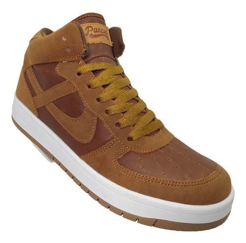 Tenis Bota Panam Hombre Agujeta Tendencia Casual Original