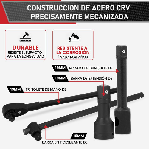 Juego De 21 Dados 3/4 Profesional Con Matraca Y Extensión