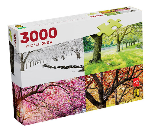 Puzzle 3000 Peças Cerejeiras Nas Quatro Estações