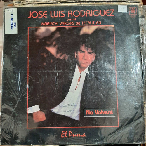 Vinilo Jose Luis Rodriguez El Puma No Volvere M6