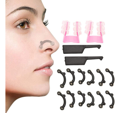 16pcs Nose Up Clip Nose Shaper 3d, Kit De Belleza Alisadora