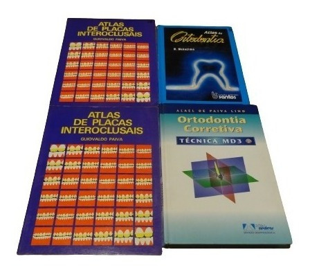 Lote De 4 Libros De Odontología En Portugués. Oferta!&-.