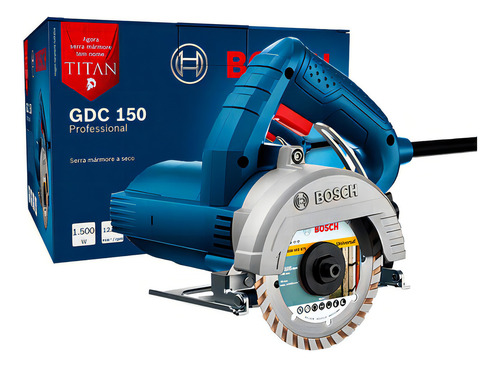 Serra Mármore A Seco Bosch Gdc 150 Titan 1500w 127v