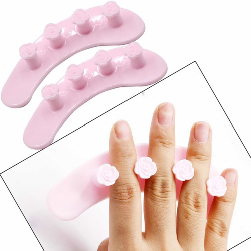 Separadores Para Dedos Manos Uñas Manicura De Silicona X2u