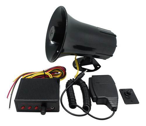 Altavoz De Sirena Policial De 12 V, Ajuste De Volumen De Son