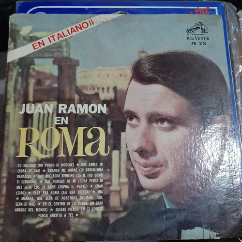 Vinilo Juan Ramon En Roma En Italiano M6
