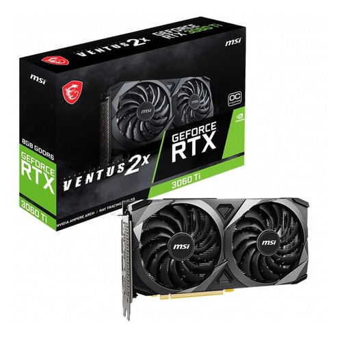 Placa De Video Msi Ventus Rtx 3060 Ti Ventus 2x 8gb Lhr